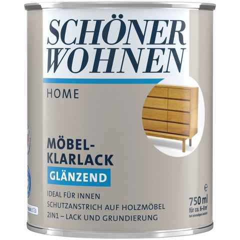 SCHÖNER WOHNEN FARBE Klarlack Home Möbel-Klarlack, 750 ml, farblos, glänzend, ideal für Möbel im Innenbereich