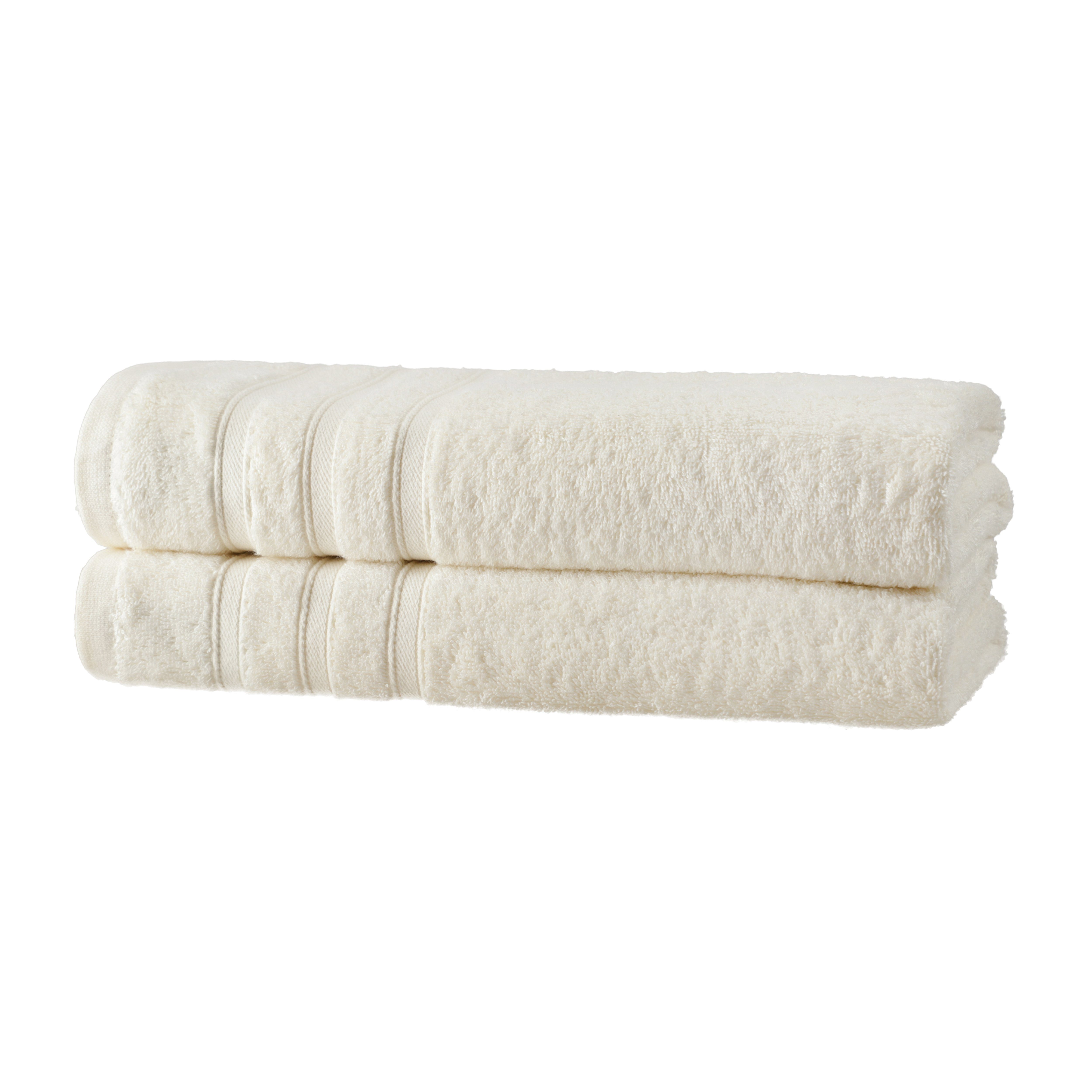 Hometex Premium Textiles Handtuch in nachhaltiger Premium Qualität 450 g/m², 2er Duschtücher, Kuschelig weich und sehr saugfähig, Extra flauschige Hotel-Qualität