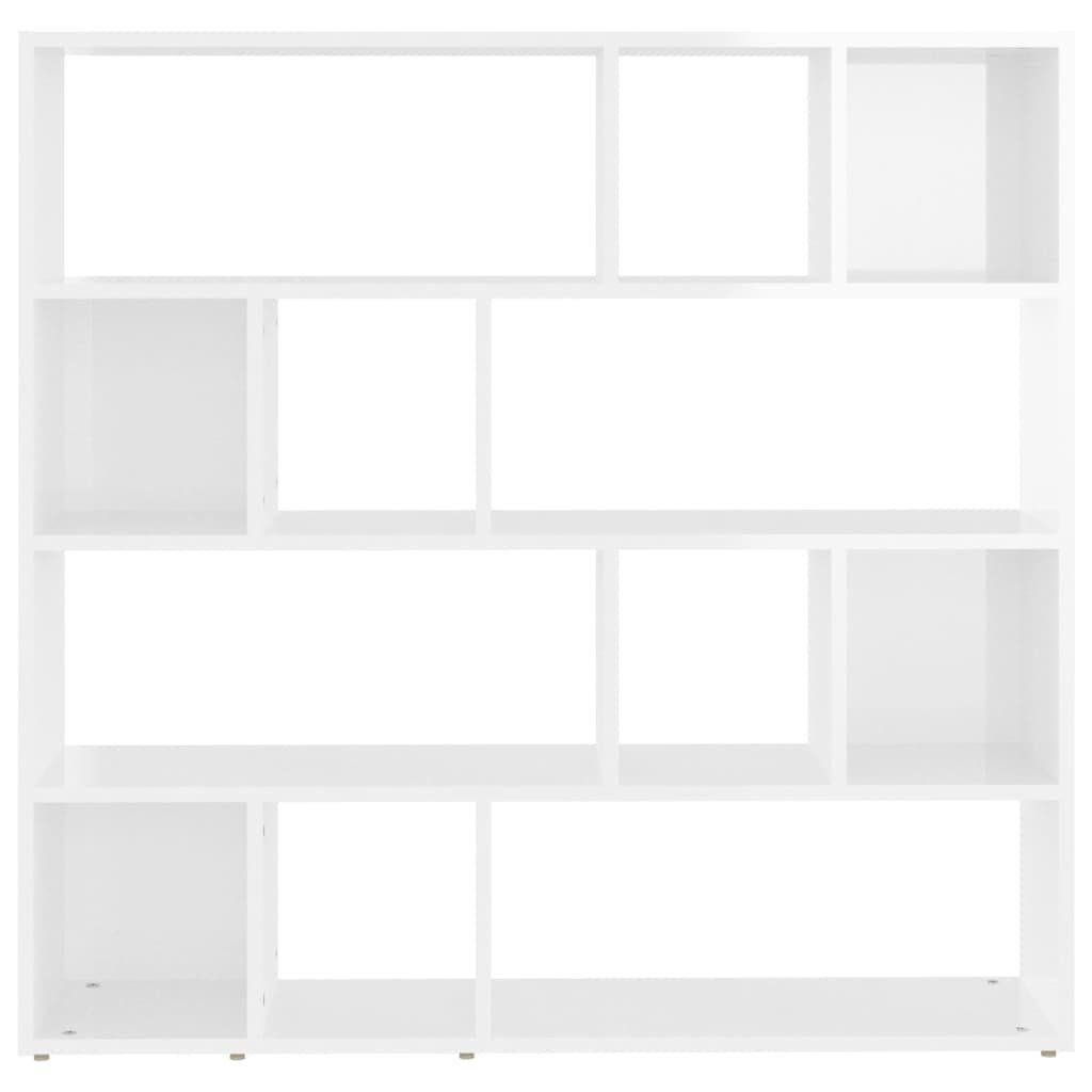 cm, Bücherregal/Raumteiler Hochglanz-Weiß 1-tlg. Raumteiler 105x24x102 vidaXL