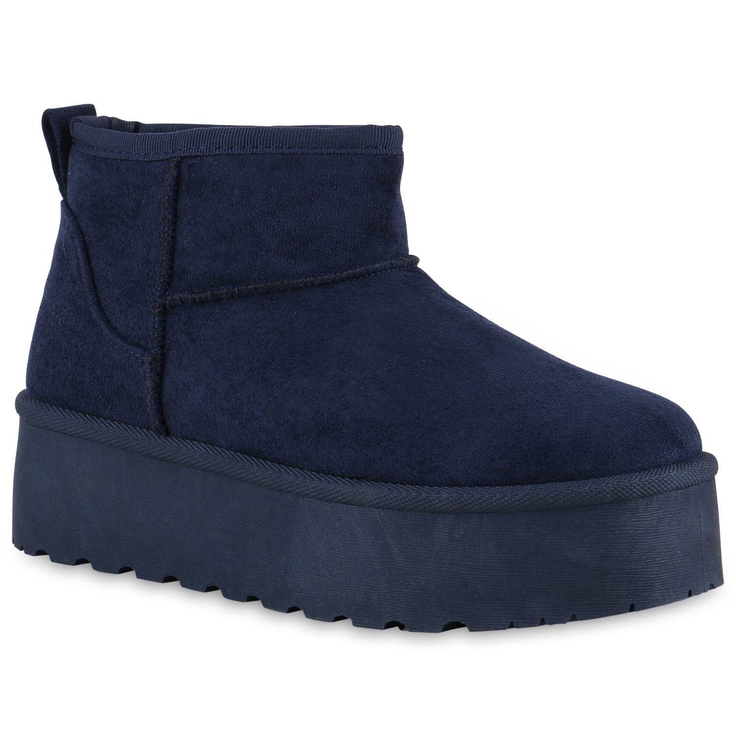 VAN HILL Damen Warm Geütterte Plateau Boots