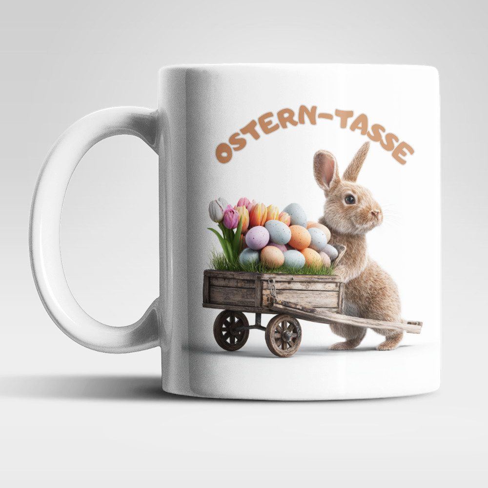 WS-Trend Tasse Anti Stress Ostern Hase Kaffeetasse Teetasse Tasse Geschenkidee, Keramik