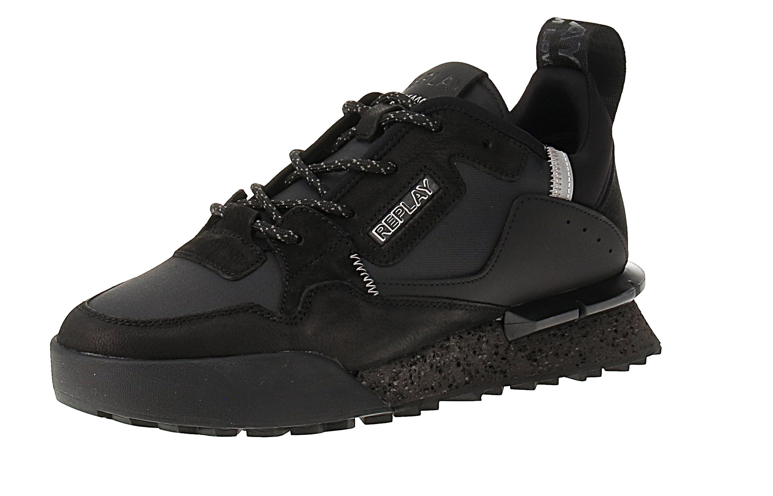 Replay Replay Field Melt 3 GMS1P C0076L- Herren Sneaker - 003-Black Sneaker