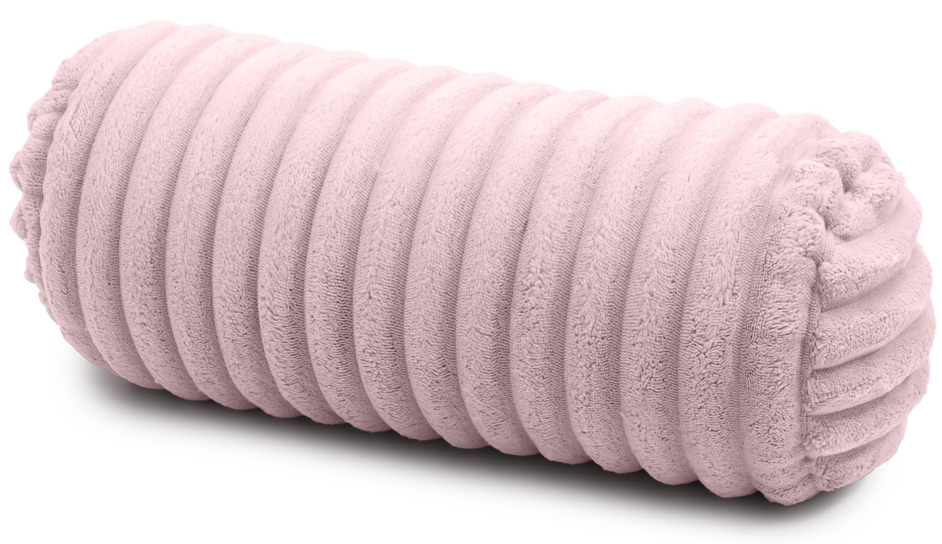Amilian Nackenrolle 40x15 cm mit Bezug - Kissenrolle - Dekokissen Rolle, Kopfstütze, Nackenstütze mit Bezug, ideal als Kissen, Dekokissen, Sofakissen, Nackenstützrolle, Sofakissen, Lagerungskissen, Schlafkissen