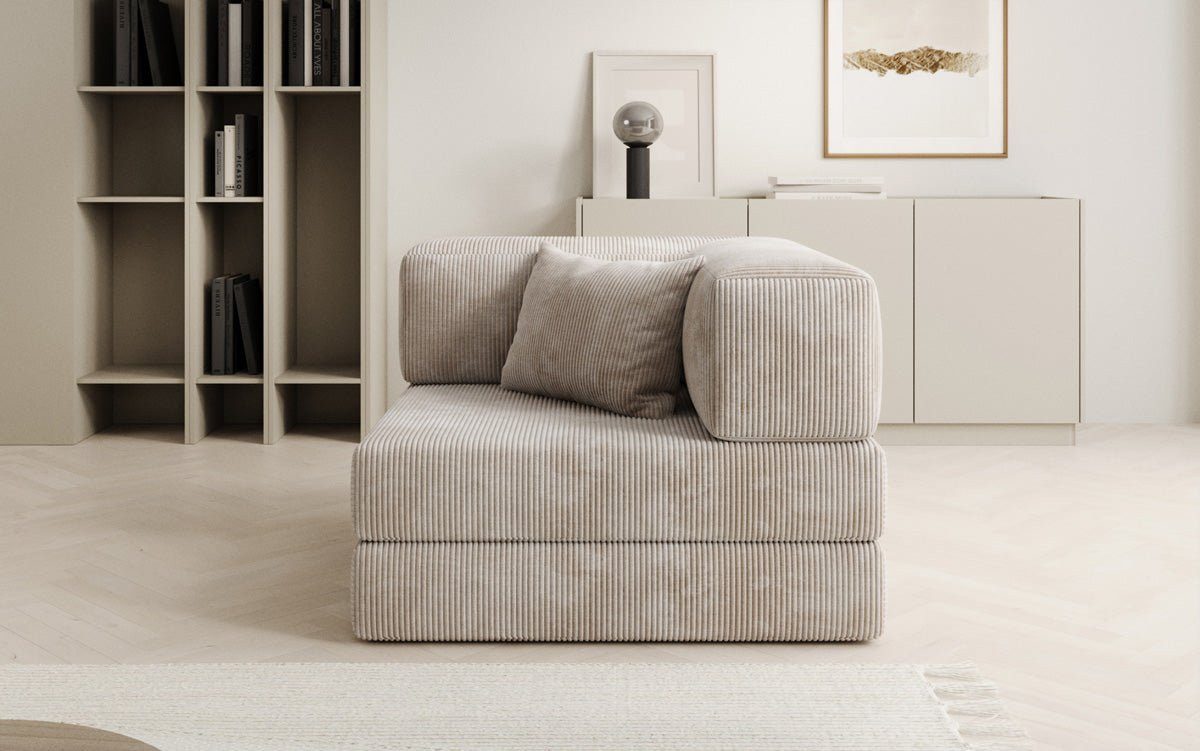 Luxusbetten24 Sessel Designer Sofa-Sessel Lazy, in Cord günstig online kaufen