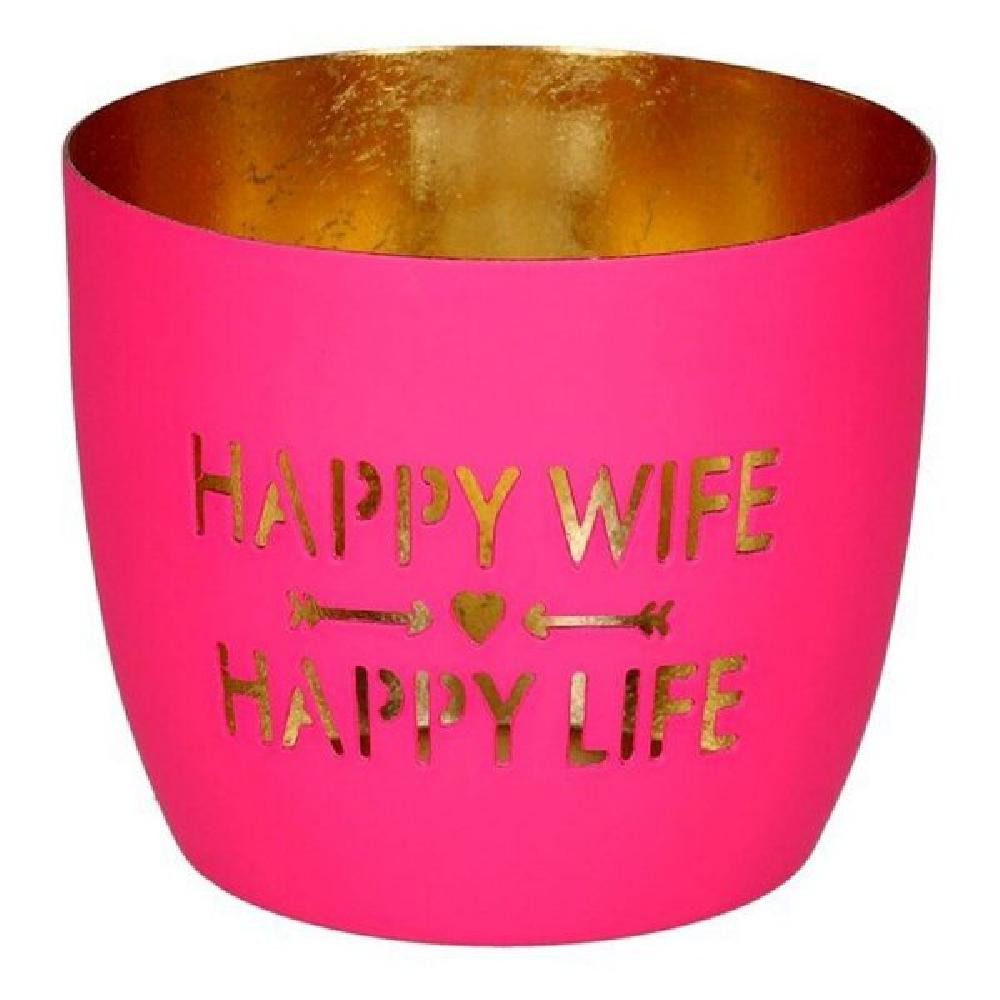 Giftcompany Kerzenhalter Windlicht Madras Happy Wife günstig online kaufen