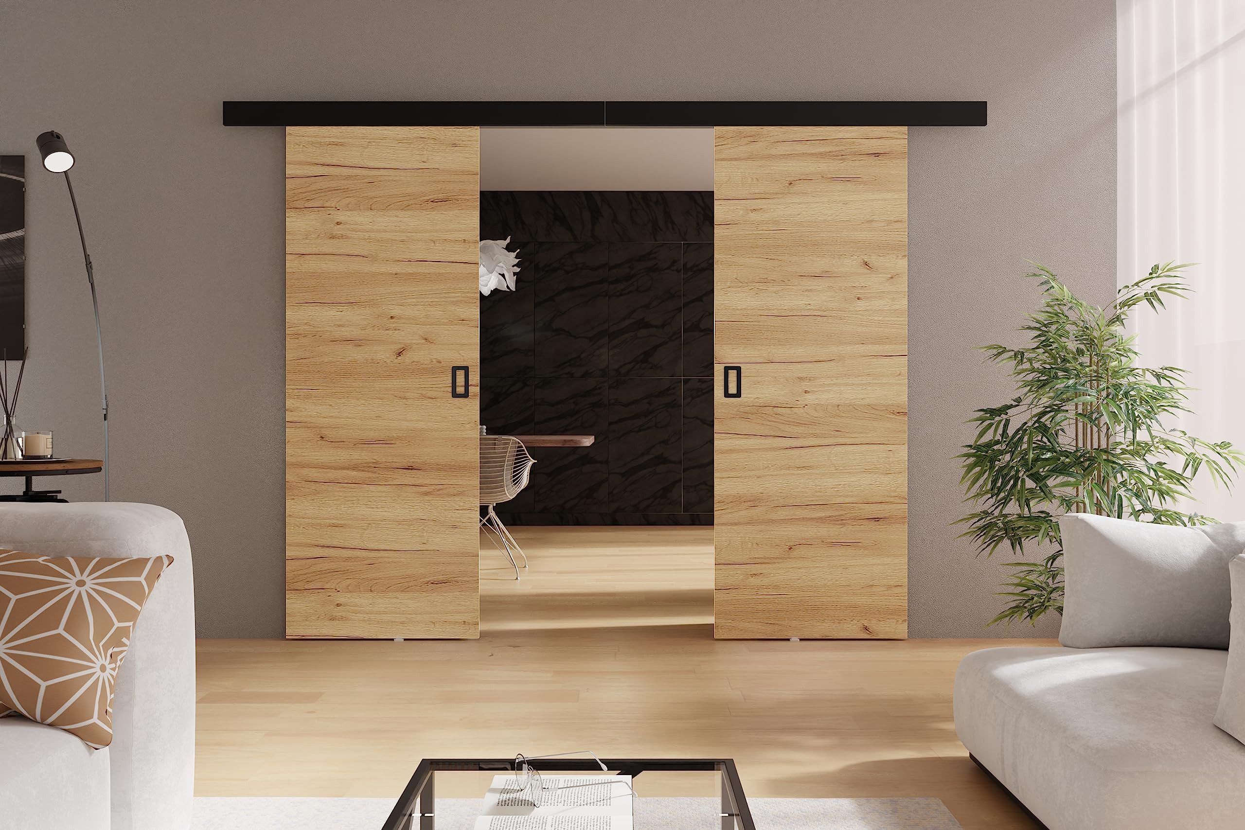 KIER FURNITURE Schiebetür WERDI - Moderne Türen - Wandschiebetür - Universal Links und Rechts