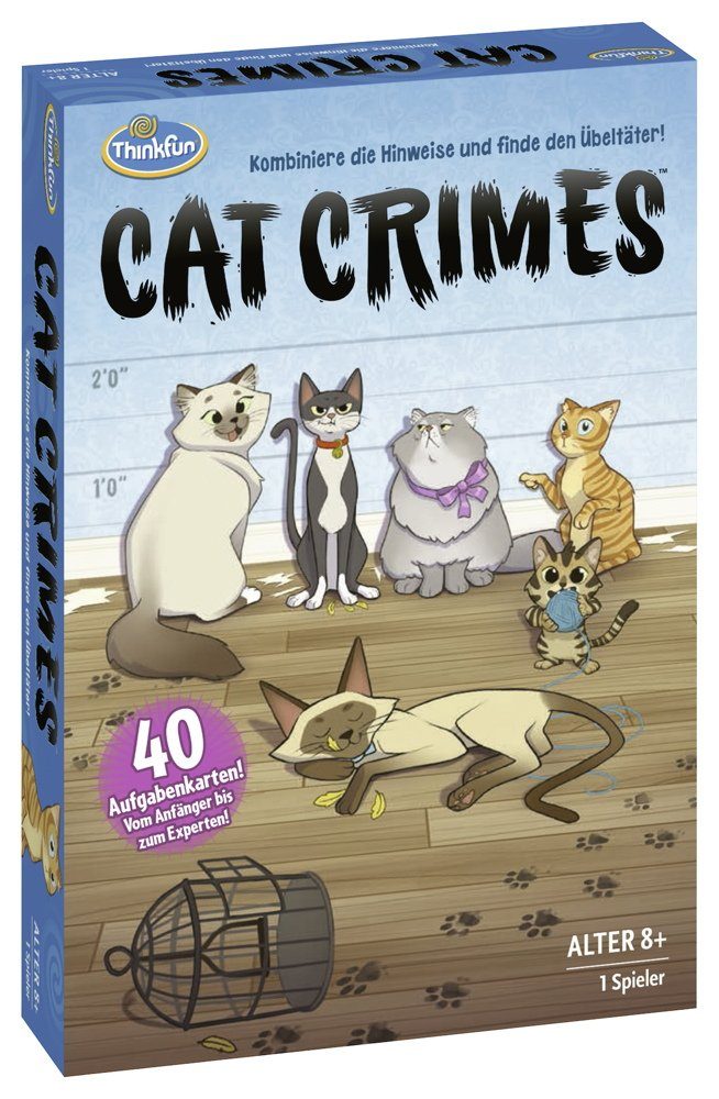Thinkfun® Spiel, ThinkFun Familienspiel Detektivspiel Cat Crimes™ 76366