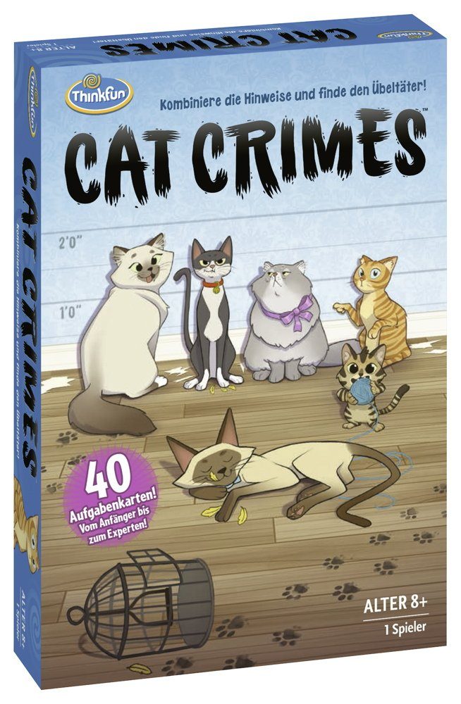 Spiel ThinkFun Familienspiel Detektivspiel Cat Crimes™ 76366