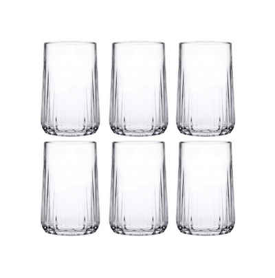 Pasabahce Glas Nova 420522 6-Teilig Trinkglas Su Bardagi Gläser Wassergläser Soda Becher Cocktail Saftgläser