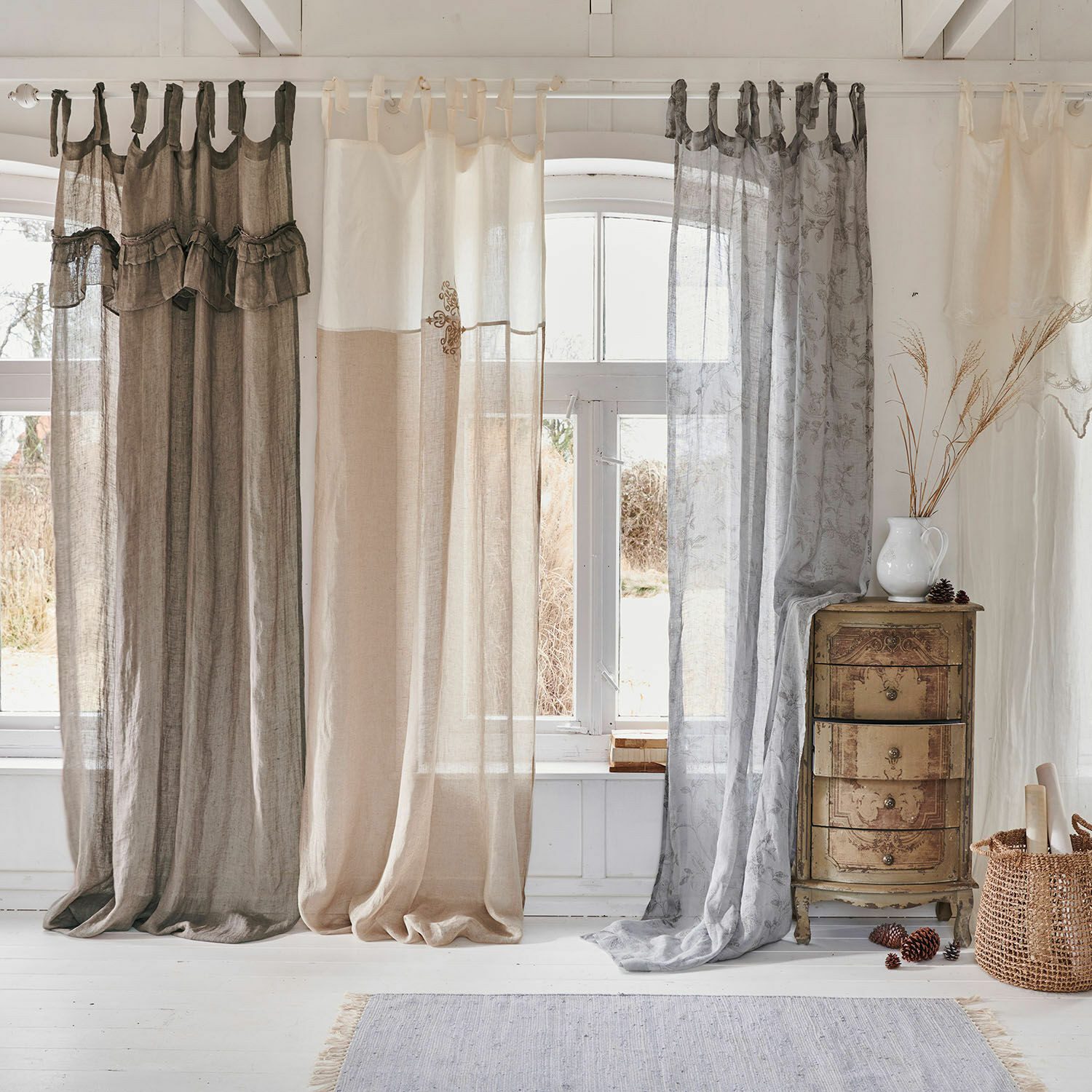 Mirabeau Vorhang Gardine Tousia braun günstig online kaufen