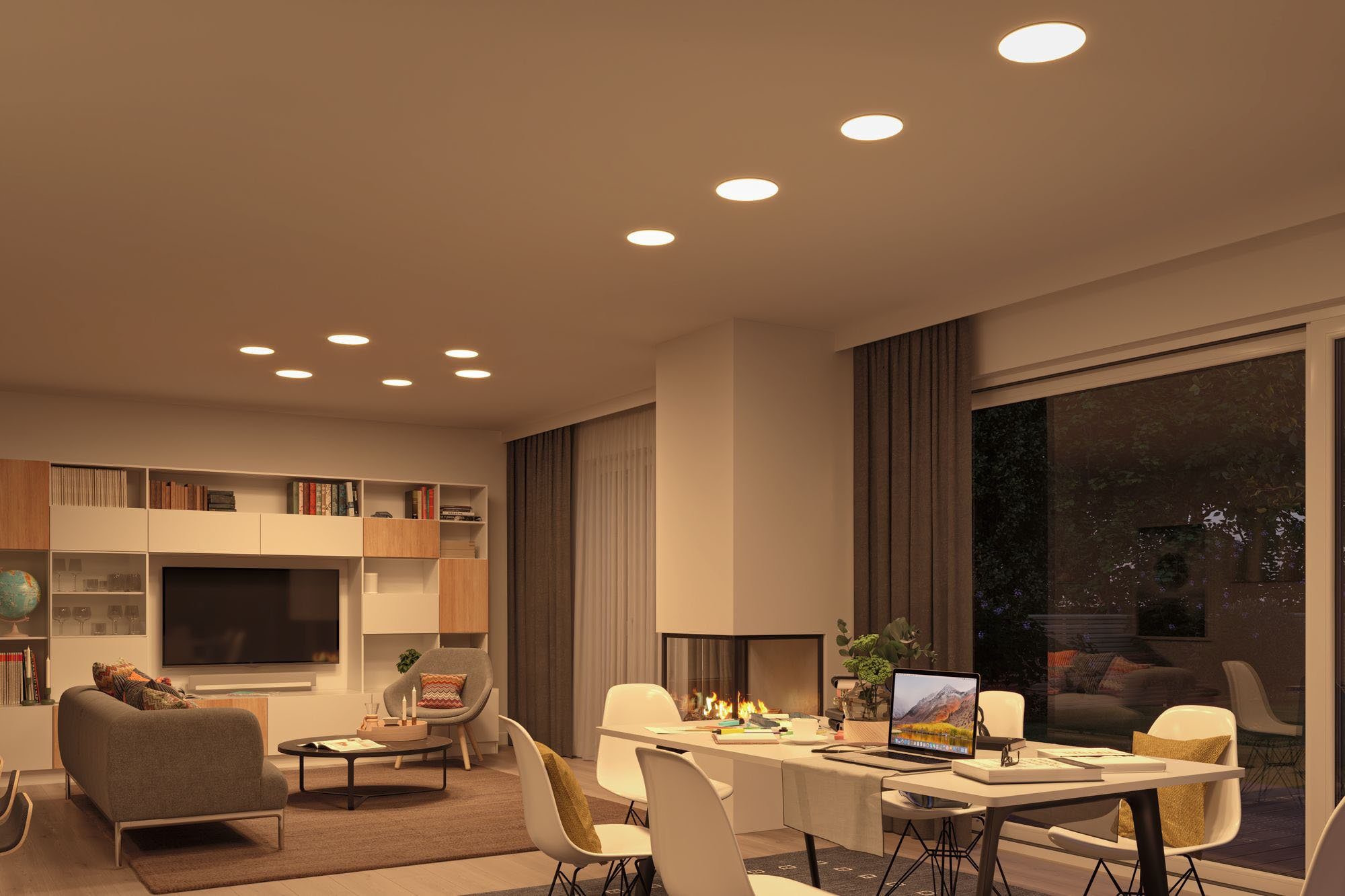 warmweiß Veluna, White LED-Modul, Paulmann LED Smart Einbauleuchte LED fest - Tunable Home, kaltweiß, integriert,