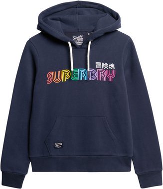 Superdry Kapuzensweatshirt RAINBOW LOGO GRAPHIC HOODIE