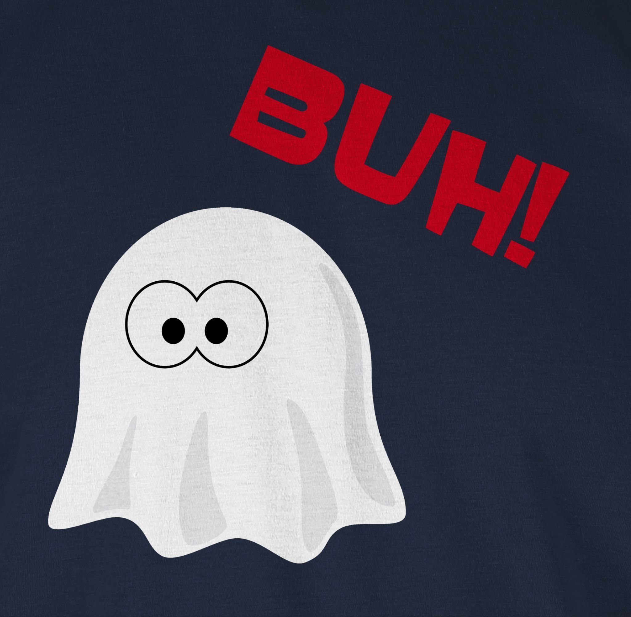 Shirtracer Kostüme Gespenst Halloween Navy Kleiner T-Shirt - Blau Buh Herren Ghost Geist 2