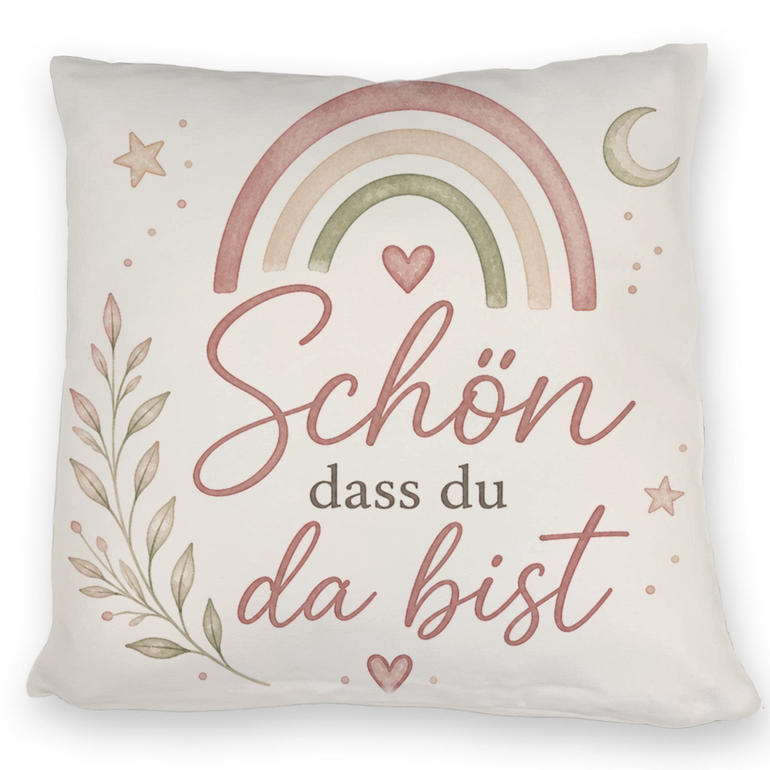 speecheese Dekokissen Kissen Schön Sofakissen in zarten Farben Dekokissen Mit Spruch: dass