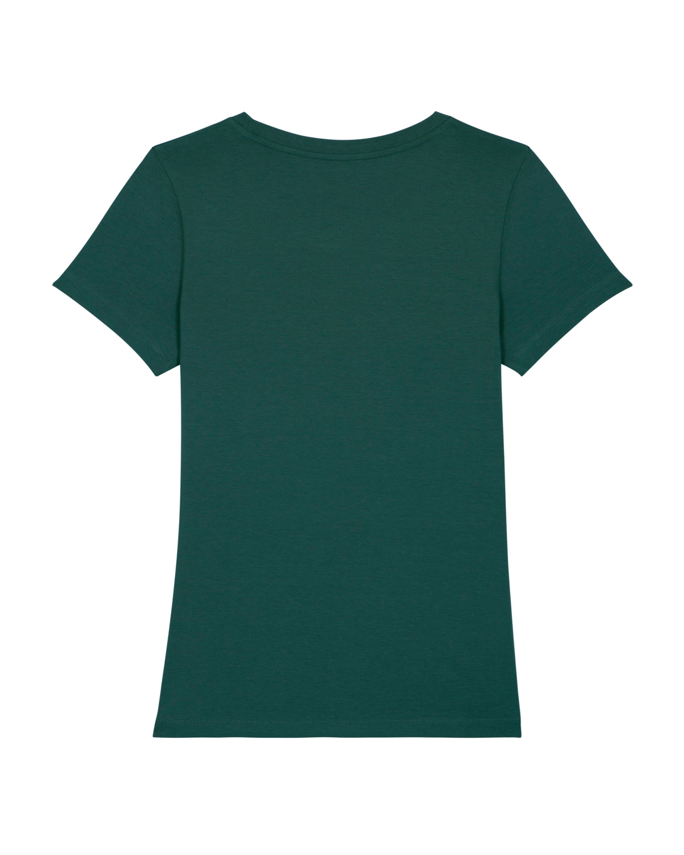 grün glazed Print-Shirt Gschaftlhuber Apparel University (1-tlg) wat?
