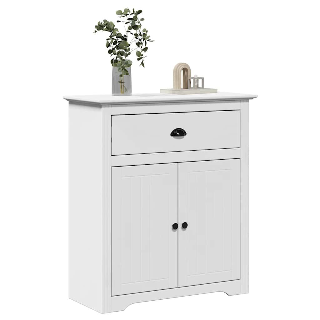 vidaXL Aufbewahrungsbox Flurschrank BODO Weiß 80x35x90 günstig online kaufen
