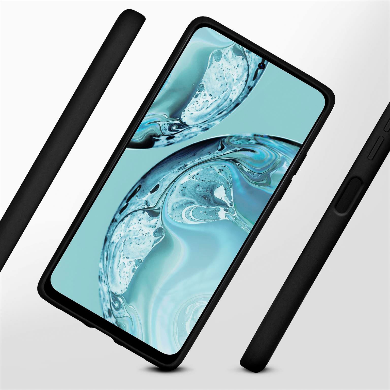 ONEFLOW Handyhülle für Redmi Note 12 Pro 5G Hülle Silikon Soft Case Schwarz 6,67 Zoll, Silikonhülle Cover Dünn Handytasche TPU Schutzhülle mit Kameraschutz
