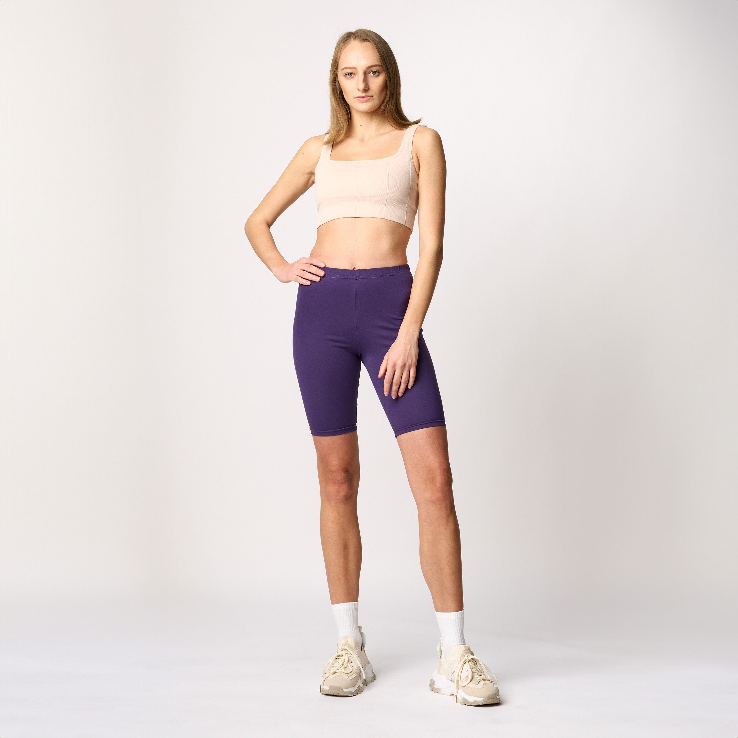 Merry Style Leggings Damen Kurze Hose aus Baumwolle MS10-200 (1-tlg) elasti günstig online kaufen