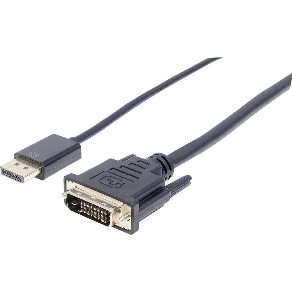 MANHATTAN DisplayPort 1.2a auf DisplayPort DVI-Kabel Folienschirm, UL-zertifiziert cm), HDMI-Kabel, (3.00