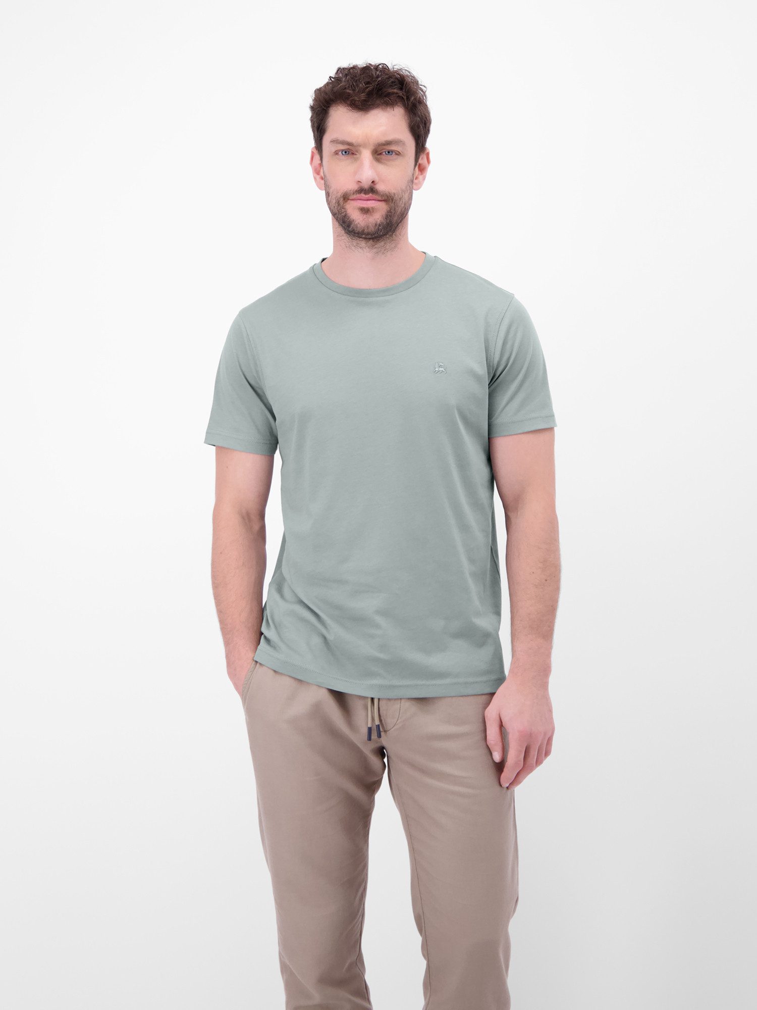 LERROS Rundhalsshirt Rundhals T-Shirt aus Baumwolle 100% Baumwolle, einfarb günstig online kaufen