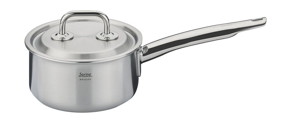 Spring Geschirr-Set Stielkasserolle 14 cm Brigade Premium, Edelstahl, Aluminium