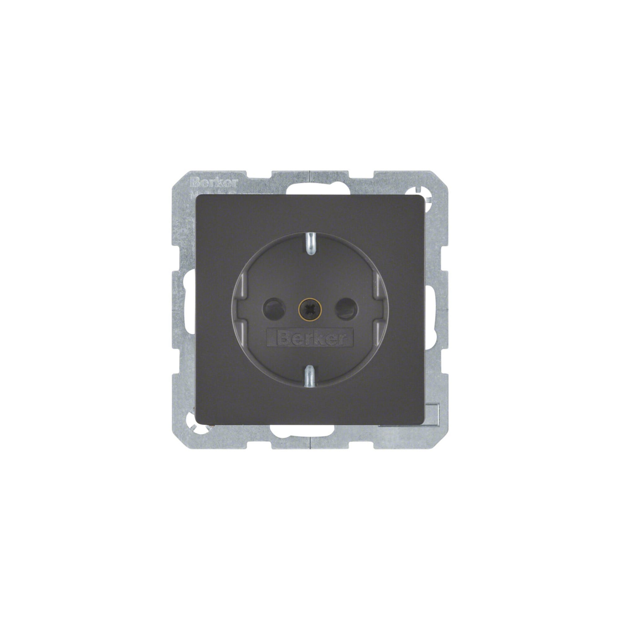 Berker Schuko-Stecker Berker SCHUKO-Steckdose anth/sa 47236086
