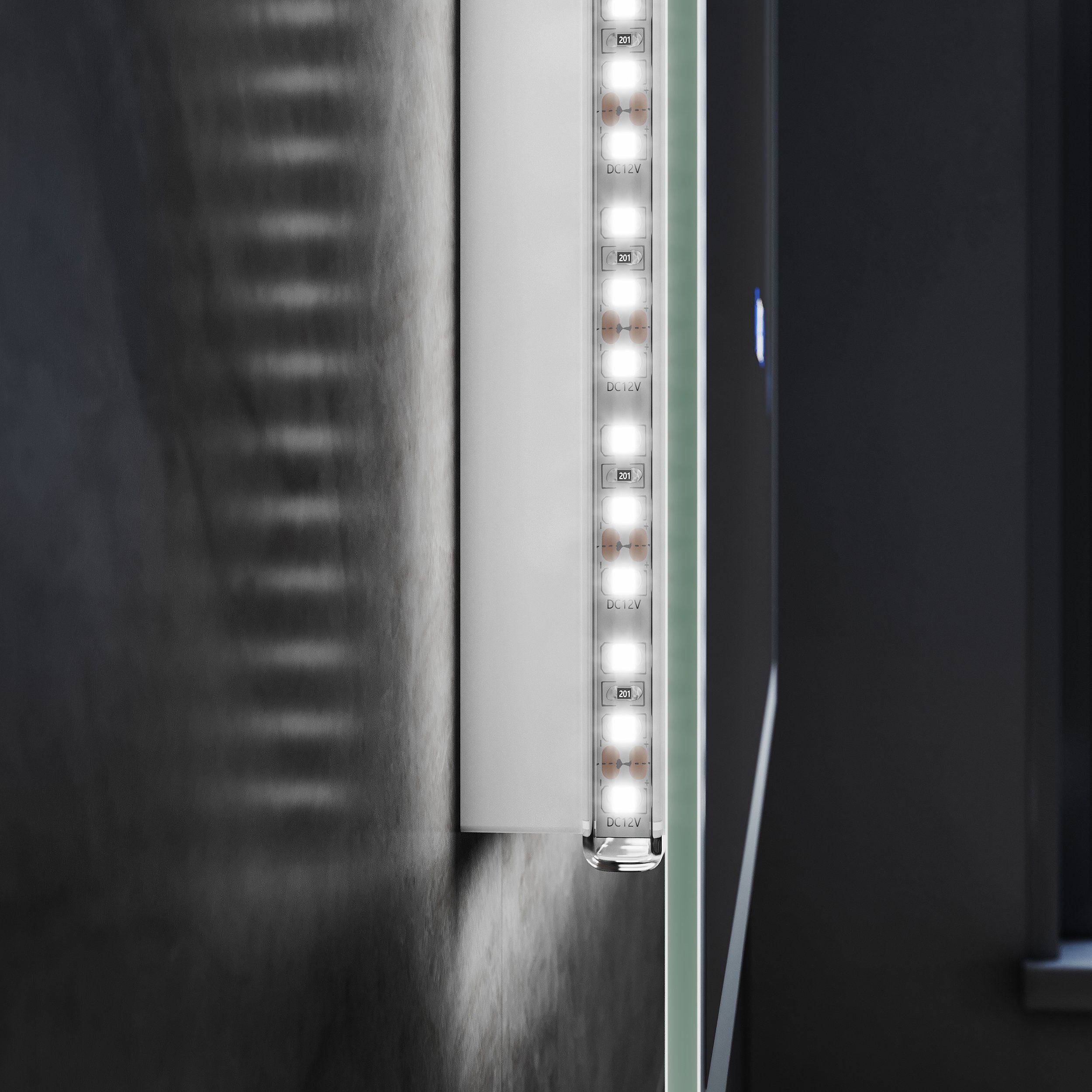 Vergrößerung,100/80cmx60cm, LED mit mit Badspiegel 3-facher SONNI Badezimmerspiegel
