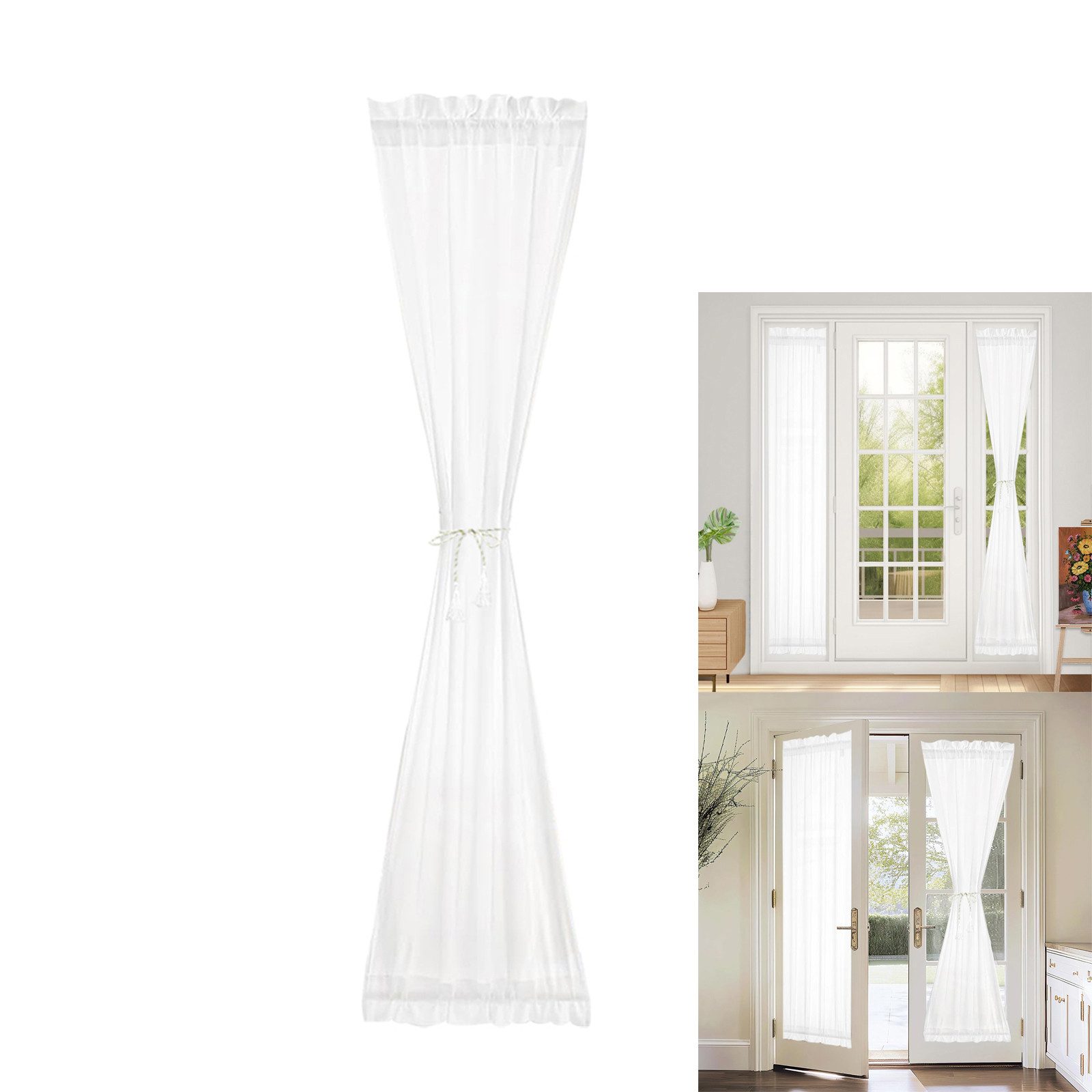 BTTO V&G Türvorhang Stabtaschenvorhänge Blickdicht-Vorhänge, Sichtschutz Ku günstig online kaufen