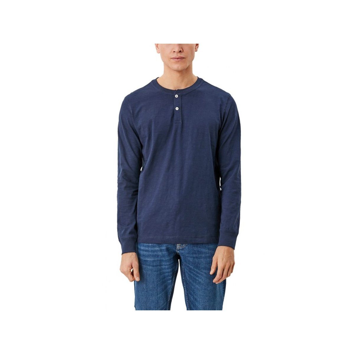 s.Oliver Langarmshirt uni regular fit (1-tlg)