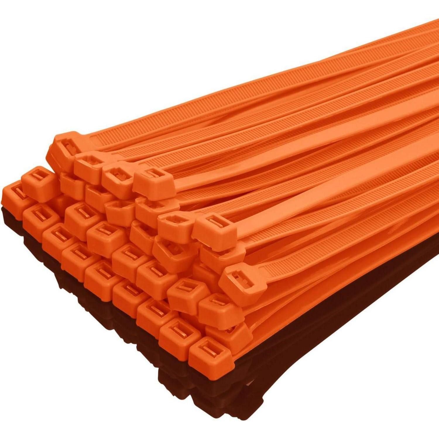 LuxusKollektion Kabelbinder Kabelbinder Premium Orange 300x7.6mm 100Stk