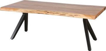 byLIVING Couchtisch Cheta, aus Massivholz Akazie 35mm, mit natürlicher Baumkante, Breite 115cm
