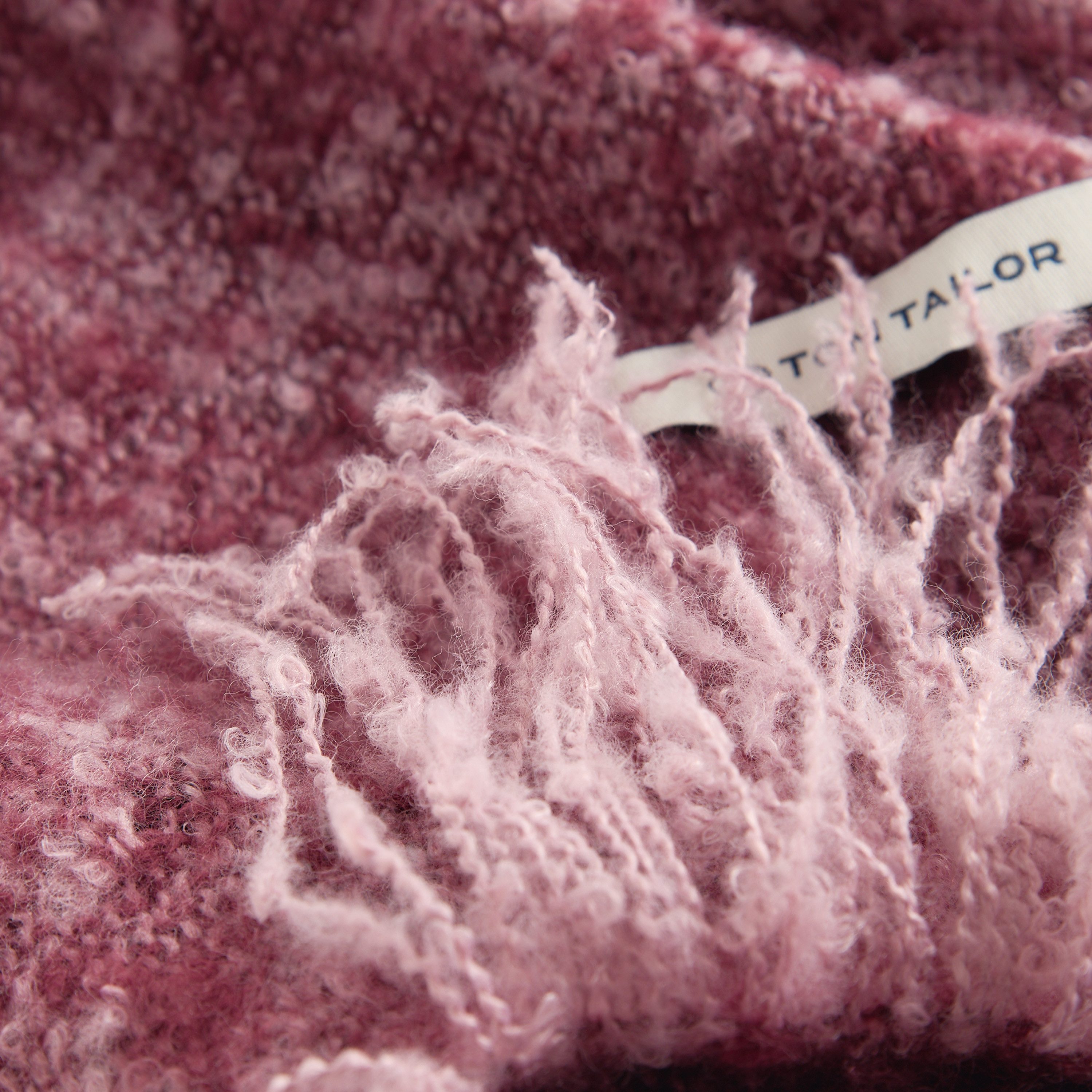 Wohndecke Bouclé Stripe, TOM TAILOR HOME, aus Bouclégarnen