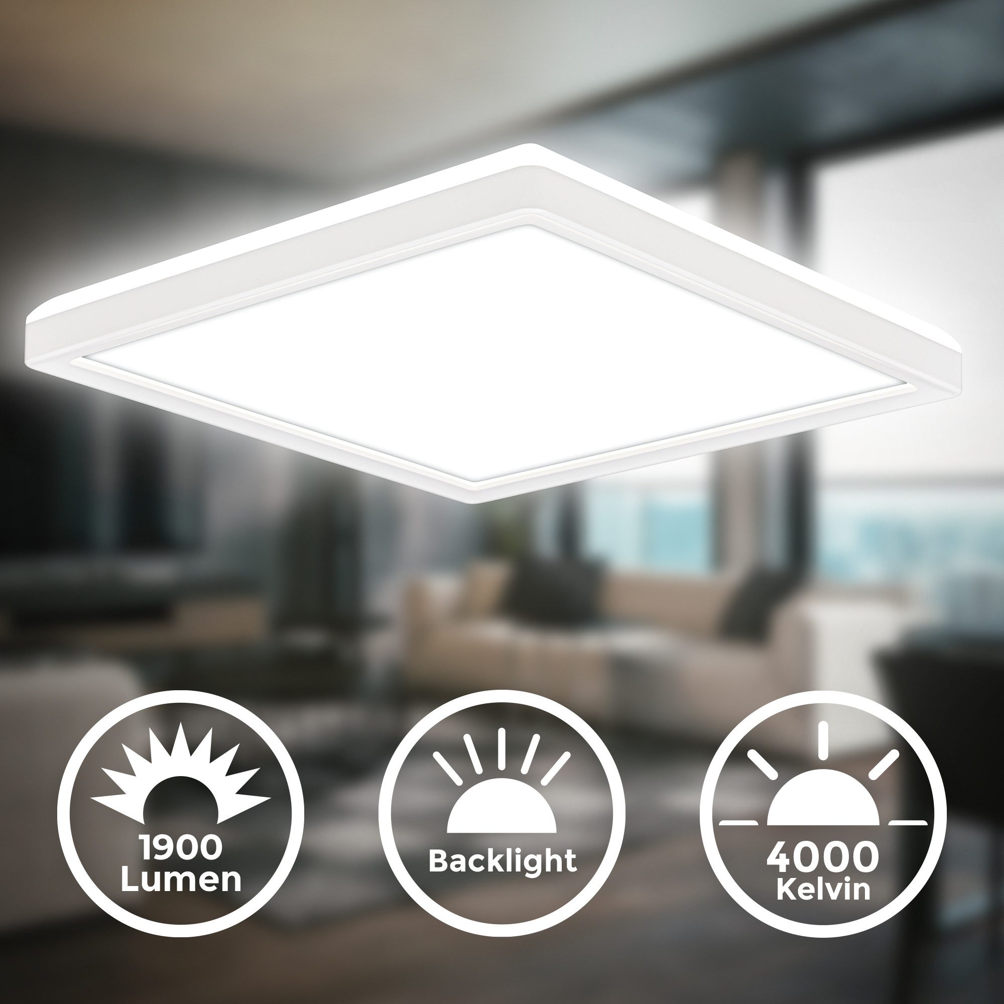 B.K.Licht LED Deckenleuchte BKL1599 Ultraflache Deckenlampe, günstig online kaufen