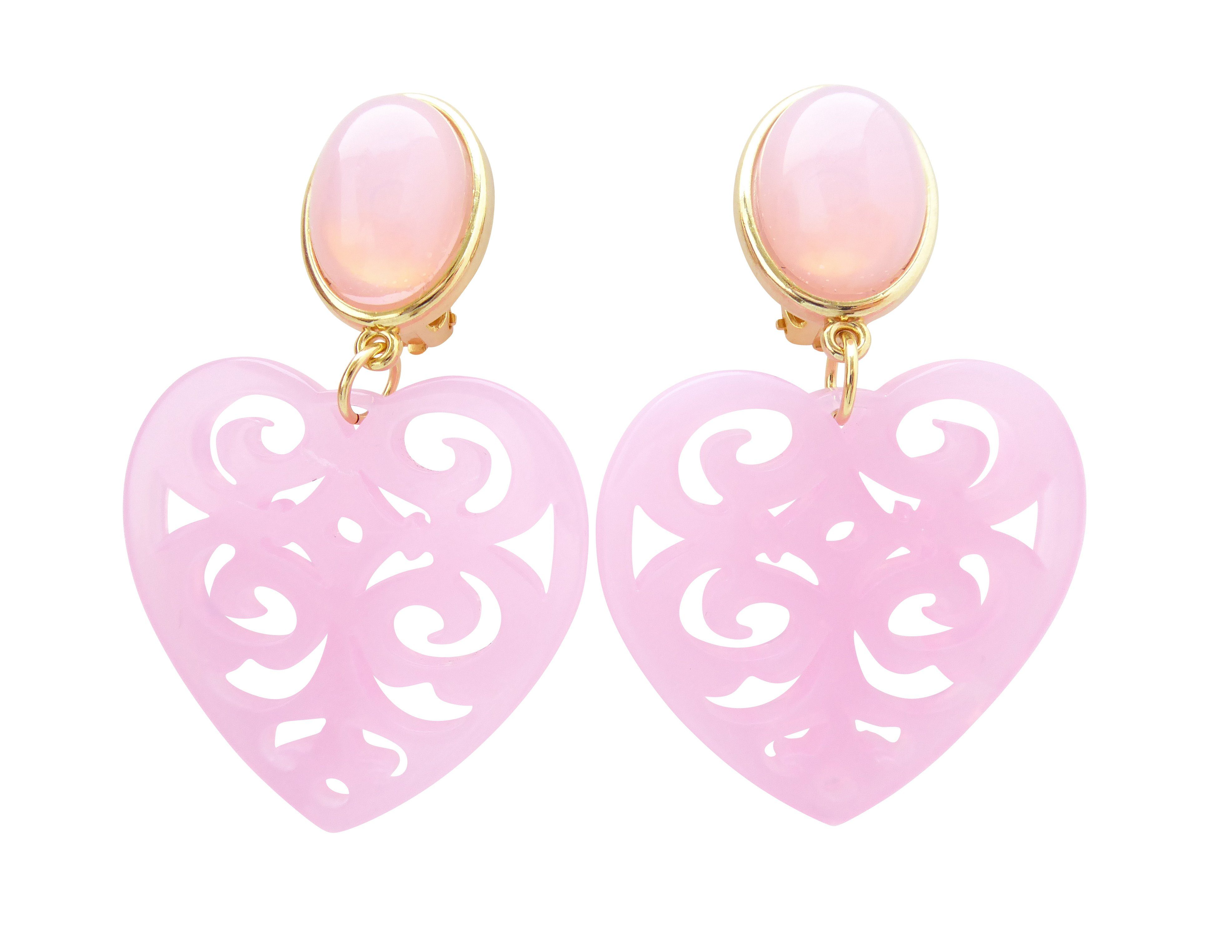 Mugello Paar Ohrclips »Bavaria Clips rosa Herz elegante Dirndl-Ohrringe«,  made in Germany JustWin online kaufen | OTTO