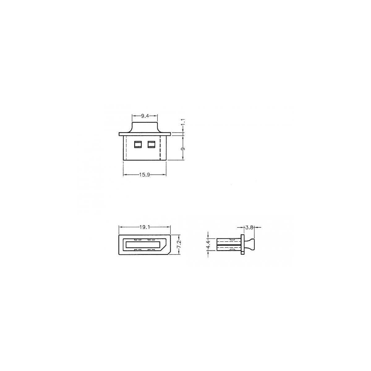 Delock Kabelverbinder-Sortiment 64107 Staubschutz DisplayPort Griff - für Buchse mit 10