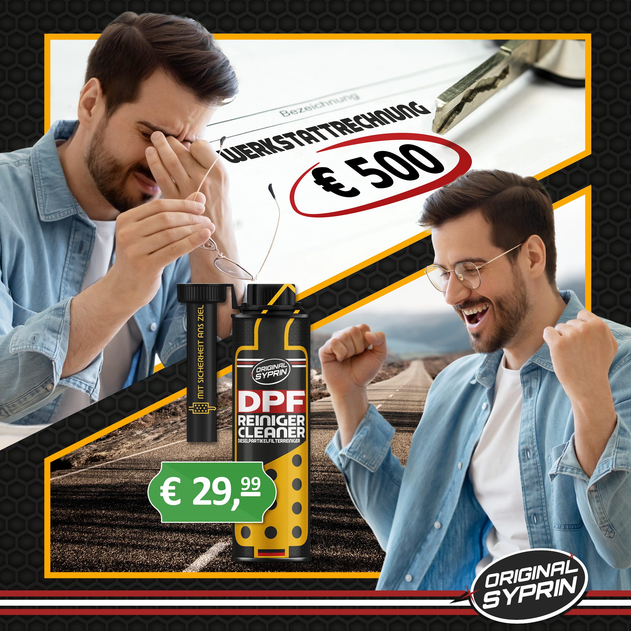 Original Syprin Diesel-Additiv DPF Reiniger l Diesel Partikelfilter Schutz, 0.3 l, (1-St., Diesel DPF Cleaner & DPF Schutz 300ml) Unterstützt DPF-Regeneration,  – Bild 4 von 5