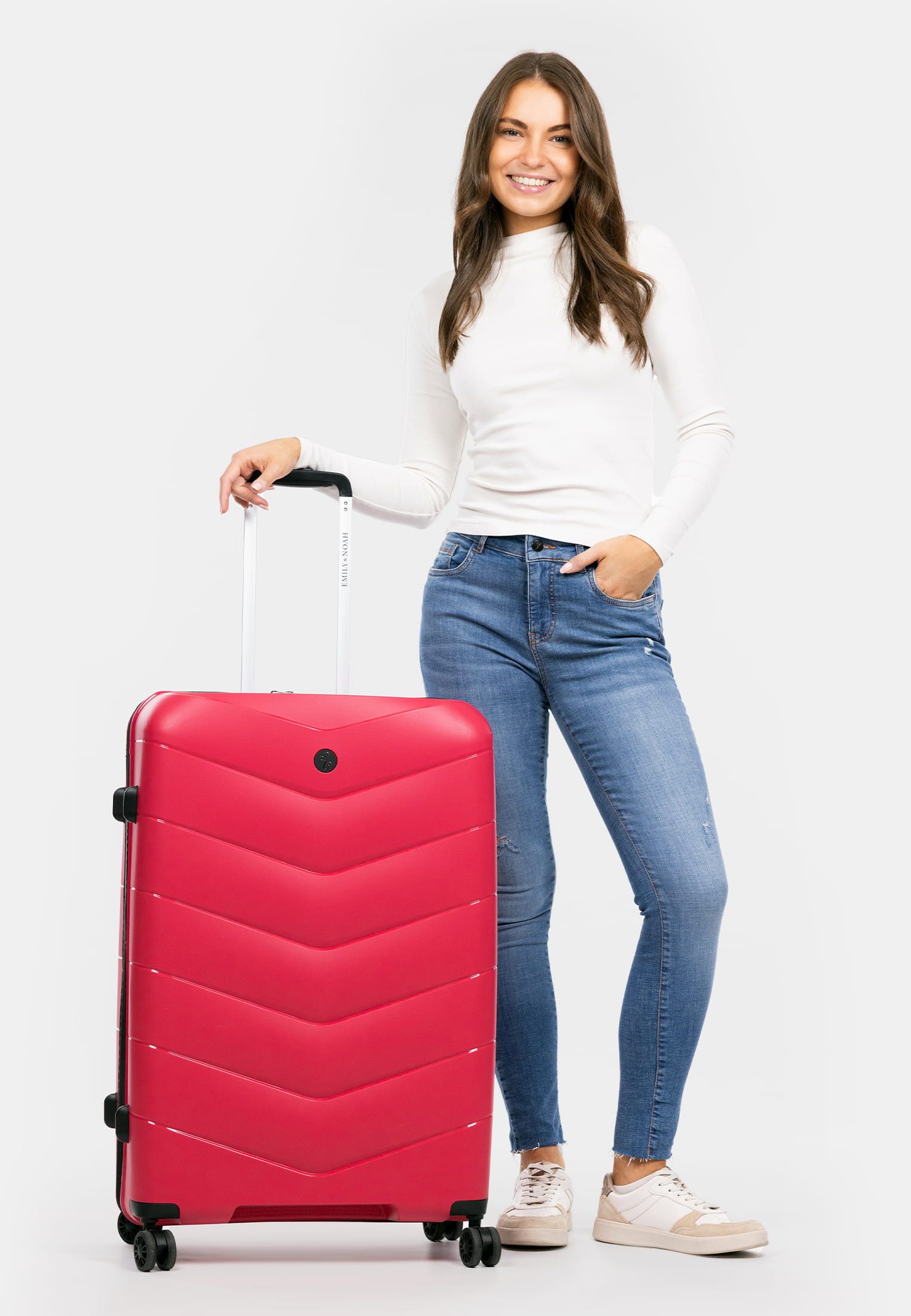 EMILY & NOAH Hartschalen-Trolley E&N Travelbestie Werner, 4 Rollen
