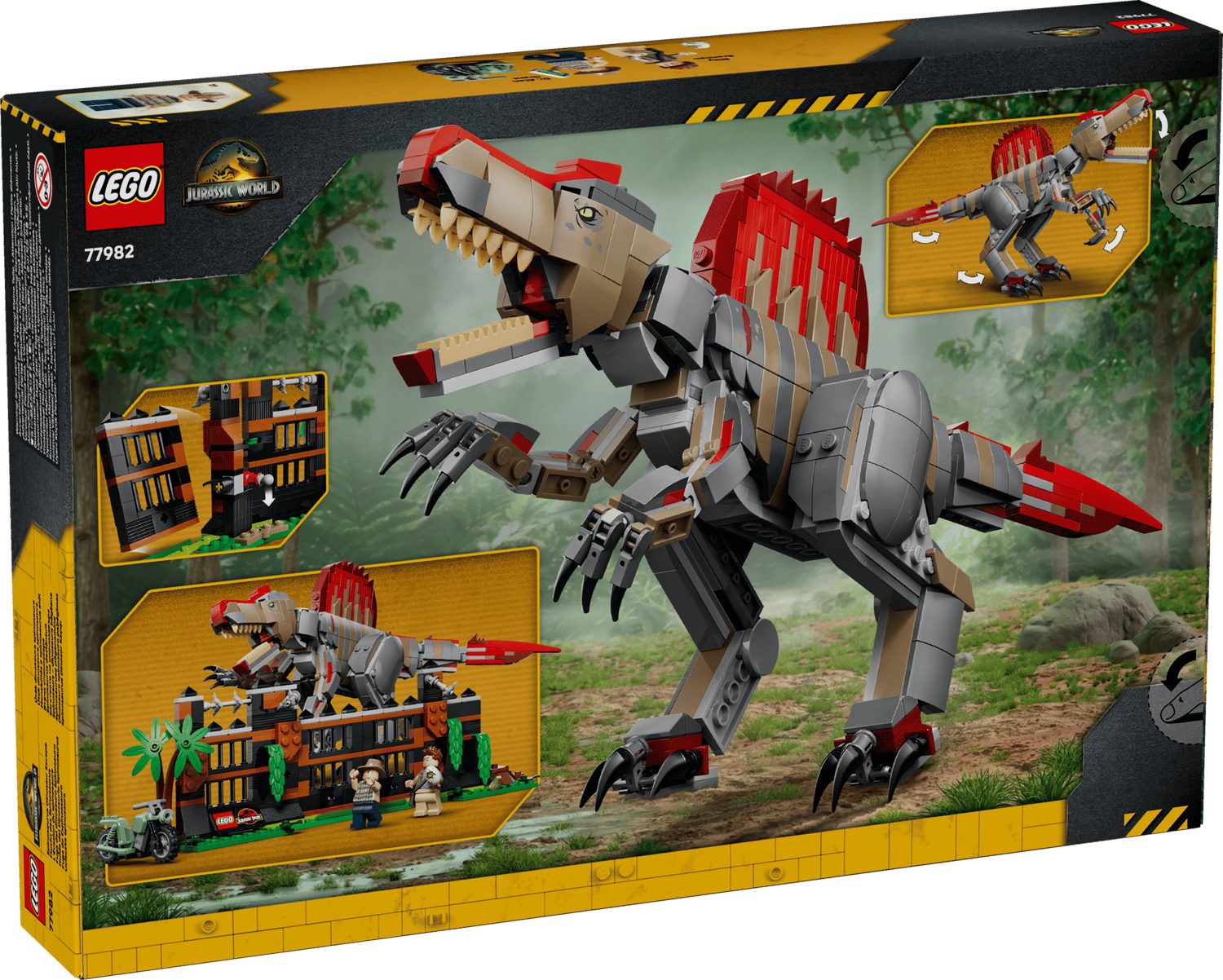 LEGO® Jurassic World 77982 Flucht des Spinosaurus Spielbausteine, (Set, 820 St., Set)