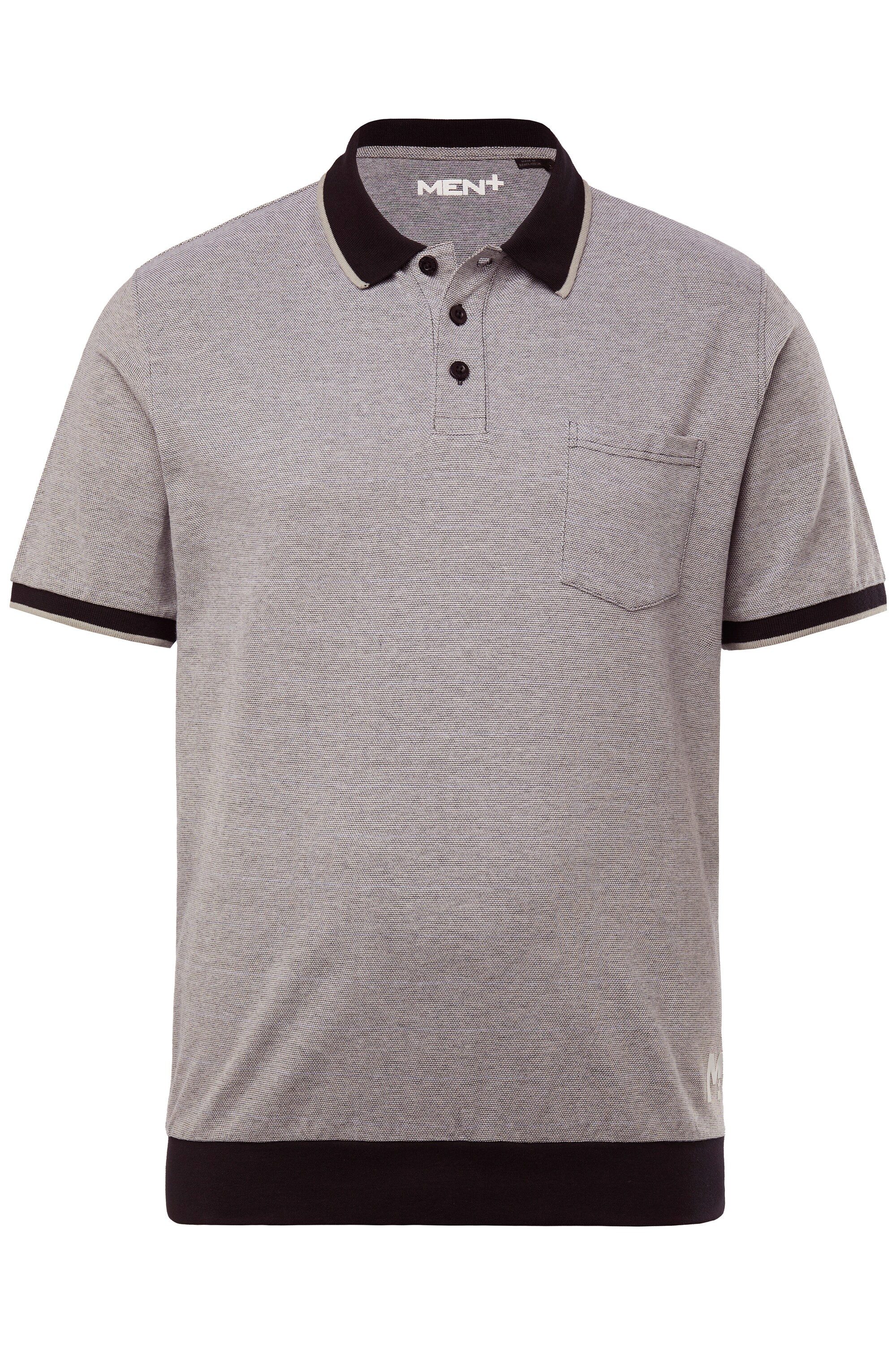 Men Plus Poloshirt Men+ Poloshirt Halbarm Bauchfit Piqué bis 8 XL günstig online kaufen