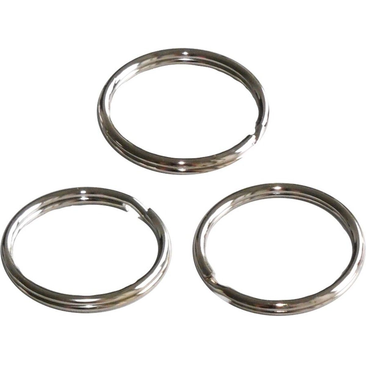 WEDO Schlüsselanhänger Schlüsselring 38mm Metall silber