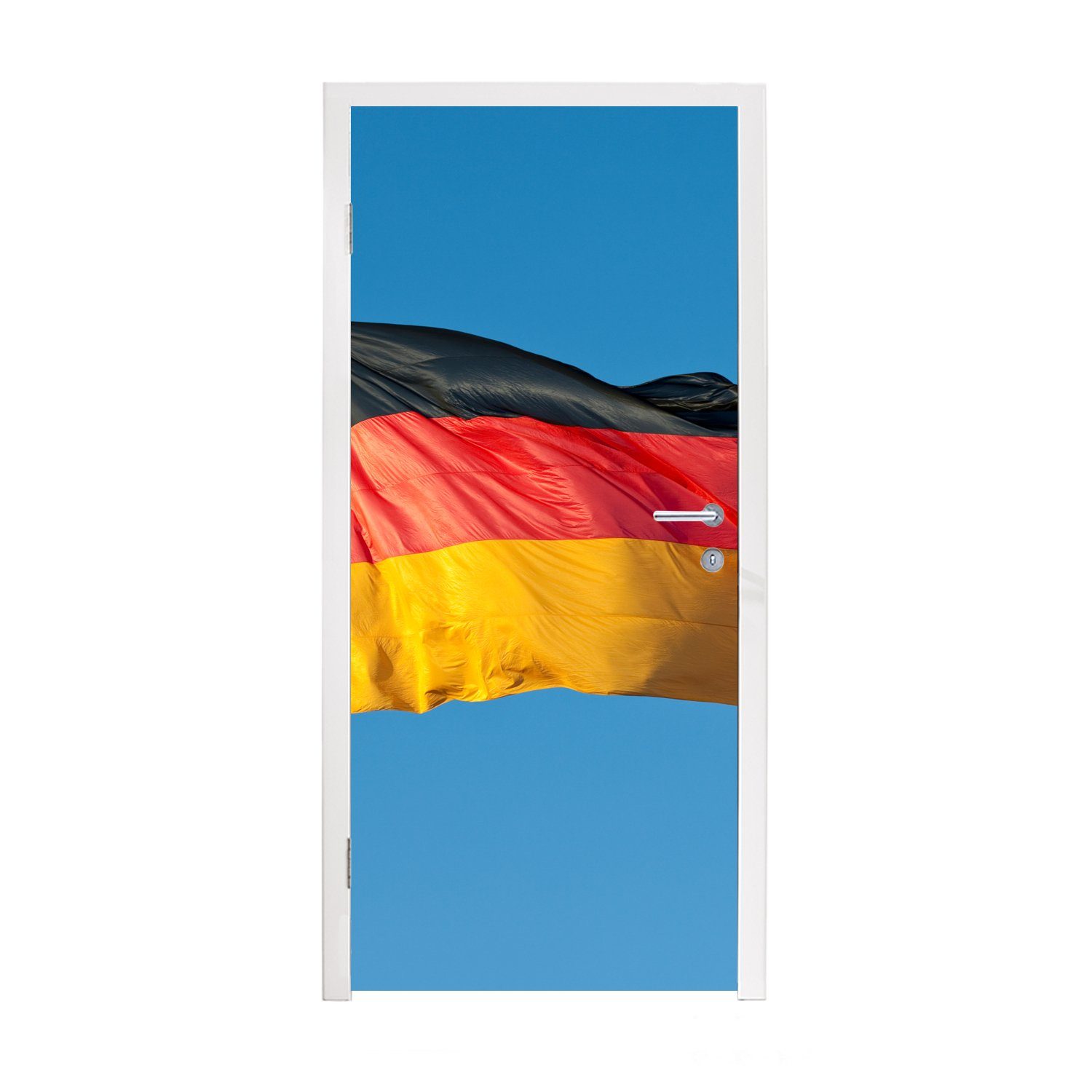 MuchoWow Türtapete Foto der deutschen Flagge, Matt, bedruckt, (1 St), Fototapete für Tür, Türaufkleber, 75x205 cm