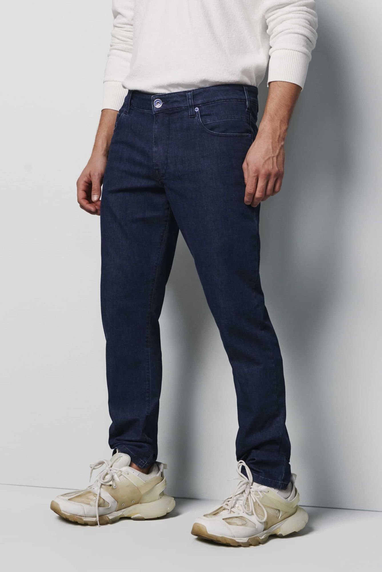 EcoMade MEYER marine 5-Pocket-Jeans Coolmax