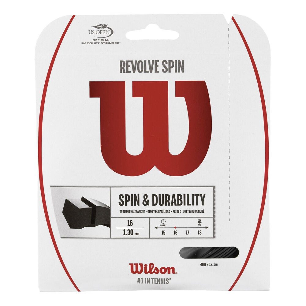 Tennissaite Revolve Spin 12,2m schwarz