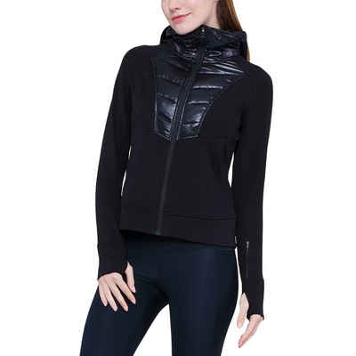 GYM AESTHETICS Funktionsjacke Freizeit Modisch Jacke für Damen cooles Design, Atmungsaktiv, abnehmbare Kapuze