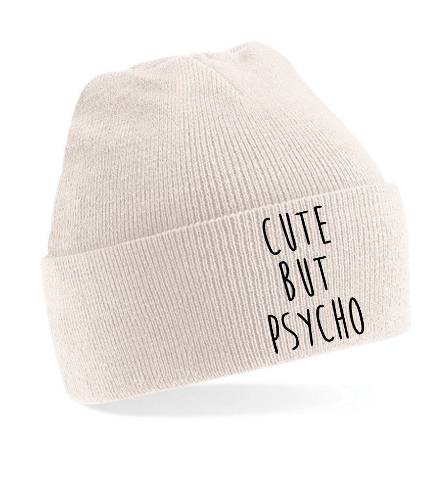 Beanie Unisex Erwachsenen Mütze Cute Psycho Crazy