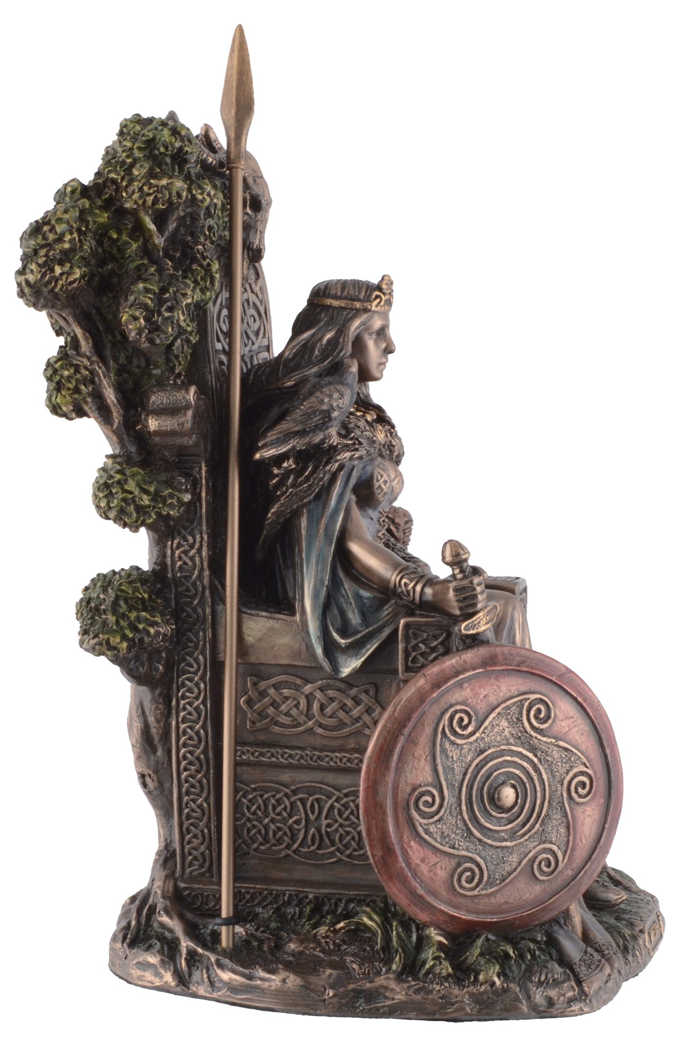 bronziert by von - Sagenkönigin direct keltische Vogler ca. Connacht Dekofigur von Veronese, Gmbh coloriert, Medb und 14x15x22cm LxBxH: Hand