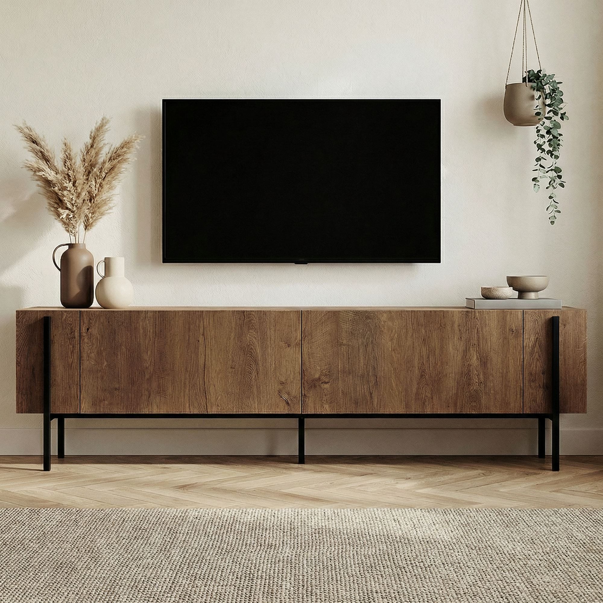 Skye Decor TV-Board Nexus (Packung, 1 TV Schrank), Breite : 180 cm griffloses Design mit Stauraum