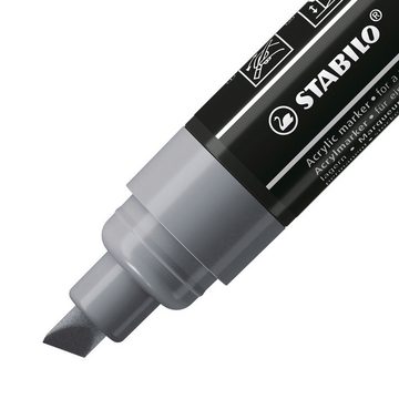 STABILO Lackmarker STABILO FREE Acrylic T800C Acrylmarker - 4-10 mm - 5er Pack - Bold