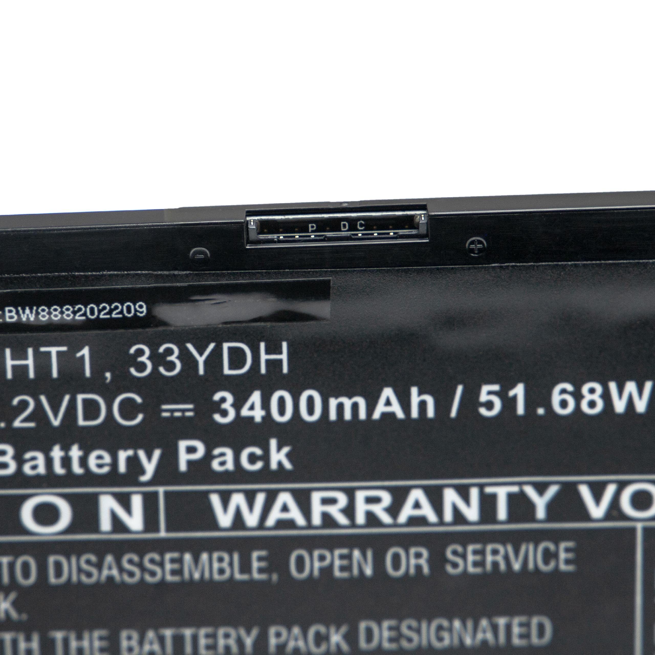 17 für passend Dell Inspiron Laptop-Akku 17 3400 7779 17 vhbw 7779, 17 7778 mAh 2-IN-1, 2-IN-1,