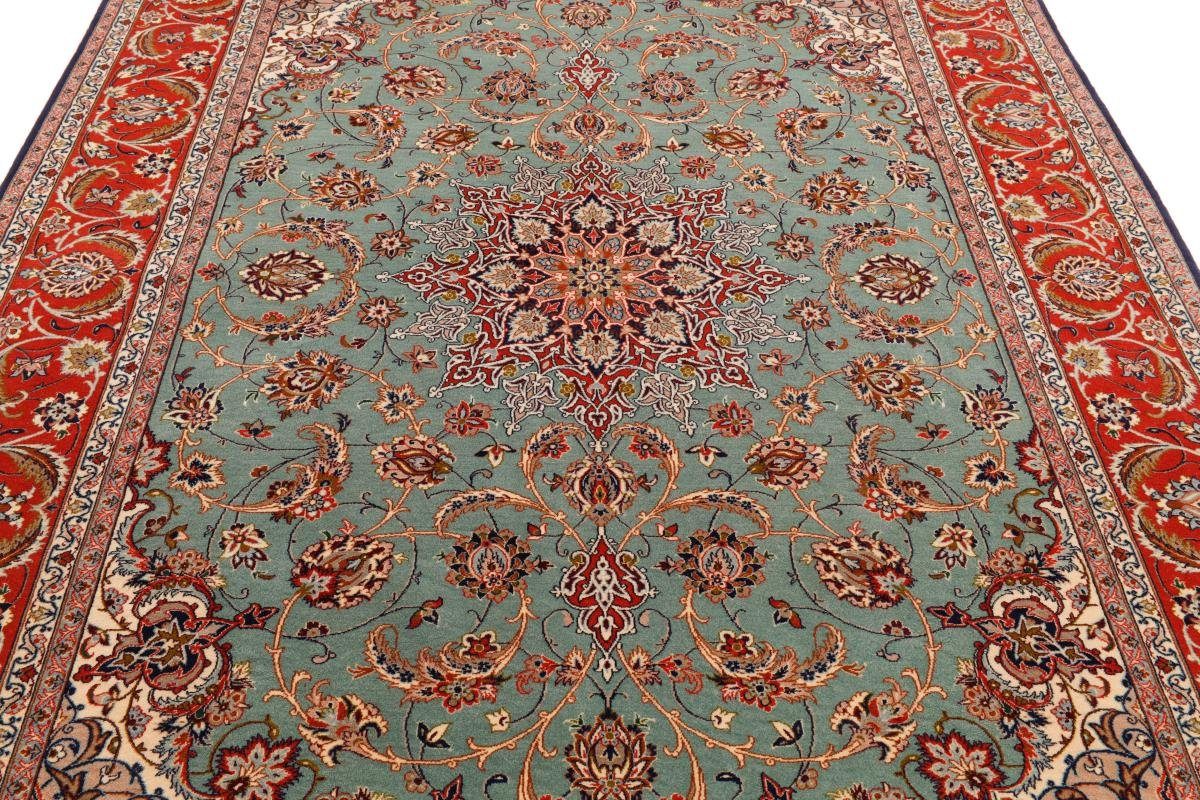 Orientteppich Isfahan Seidenkette 152x237 Handgeknüpfter mm Trading, rechteckig, 6 Höhe: Orientteppich, Nain